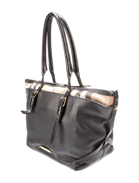 burberry salisbury leather tote|burberry tote bag nylon.